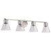 Myhouse Lighting Nuvo Lighting - 60-8334 - Four Light Vanity - Gianna - Brushed Nickel
