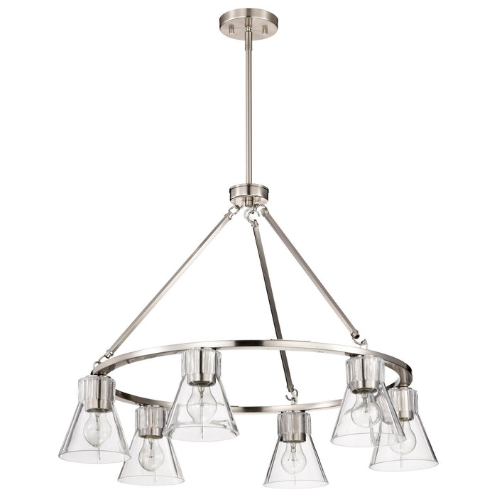 Myhouse Lighting Nuvo Lighting - 60-8335 - Six Light Chandelier - Gianna - Brushed Nickel