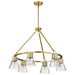Myhouse Lighting Nuvo Lighting - 60-8345 - Six Light Chandelier - Gianna - Vintage Brass