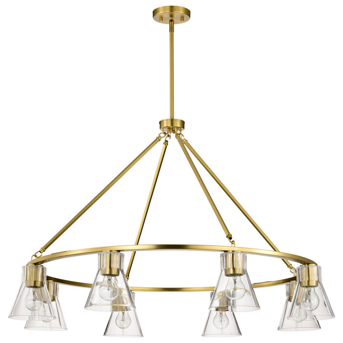 Myhouse Lighting Nuvo Lighting - 60-8346 - Eight Light Chandelier - Gianna - Vintage Brass