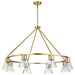 Myhouse Lighting Nuvo Lighting - 60-8346 - Eight Light Chandelier - Gianna - Vintage Brass