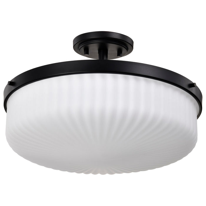 Myhouse Lighting Nuvo Lighting - 60-8647 - Three Light Semi-Flush Mount - Solara - Matte Black