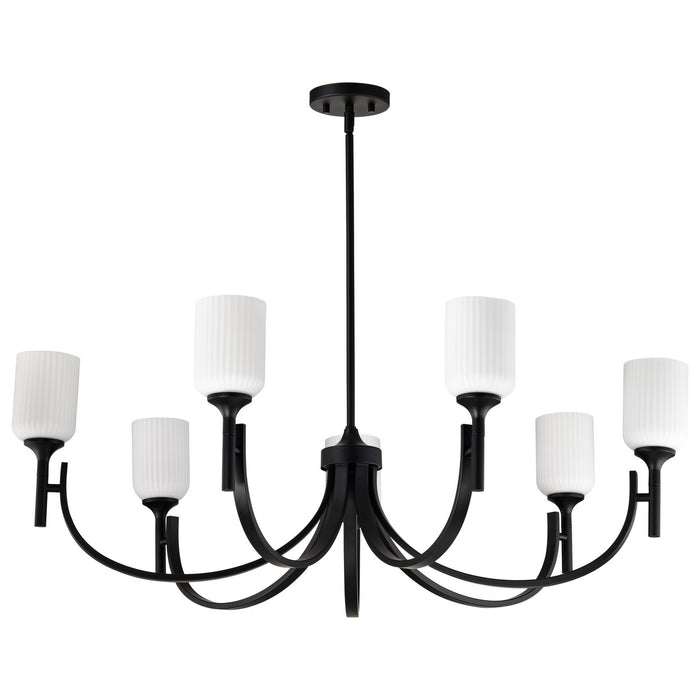 Myhouse Lighting Nuvo Lighting - 60-8651 - Seven Light Chandelier - Solara - Matte Black