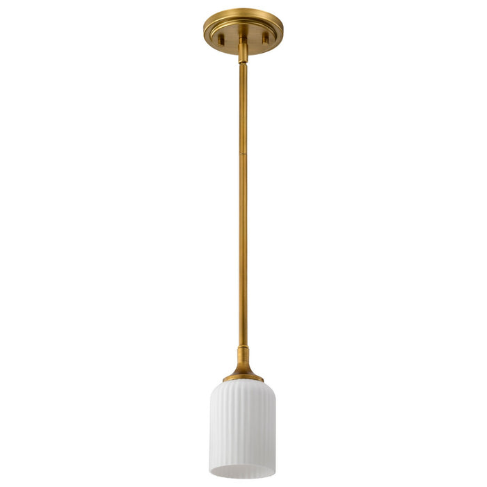 Myhouse Lighting Nuvo Lighting - 60-8665 - One Light Mini Pendant - Solara - Natural Brass
