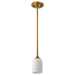 Myhouse Lighting Nuvo Lighting - 60-8665 - One Light Mini Pendant - Solara - Natural Brass