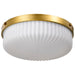 Myhouse Lighting Nuvo Lighting - 60-8668 - Three Light Flush Mount - Solara - Natural Brass