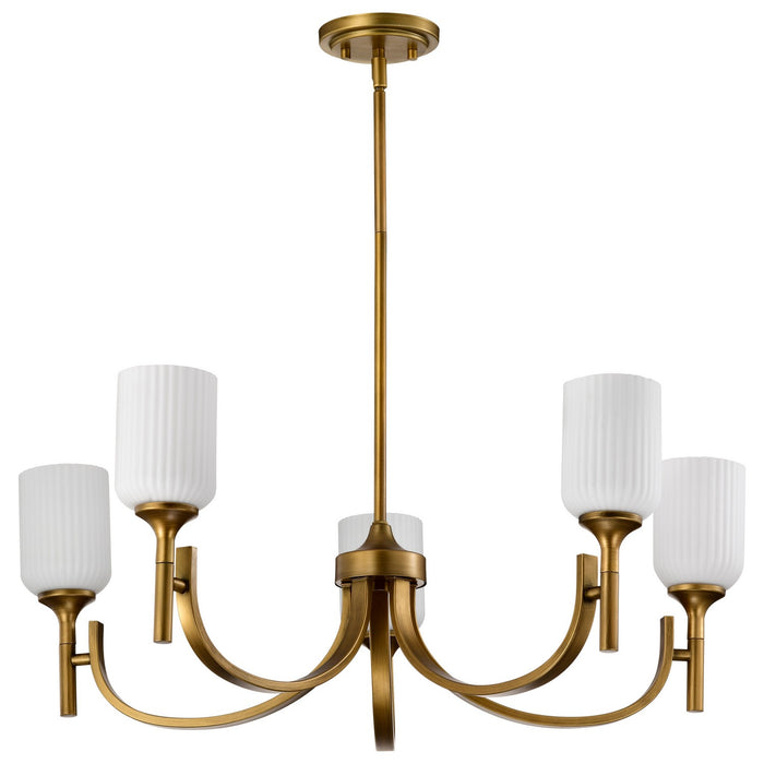 Myhouse Lighting Nuvo Lighting - 60-8670 - Five Light Chandelier - Solara - Natural Brass