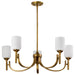 Myhouse Lighting Nuvo Lighting - 60-8670 - Five Light Chandelier - Solara - Natural Brass