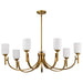 Myhouse Lighting Nuvo Lighting - 60-8671 - Seven Light Chandelier - Solara - Natural Brass