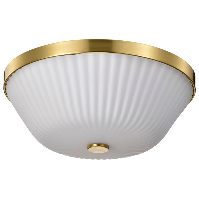 Myhouse Lighting Nuvo Lighting - 60-8725 - Three Light Flush Mount - Royale - Burnished Brass