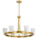 Myhouse Lighting Nuvo Lighting - 60-8726 - Five Light Chandelier - Royale - Burnished Brass