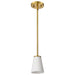 Myhouse Lighting Nuvo Lighting - 60-8727 - One Light Mini Pendant - Royale - Burnished Brass