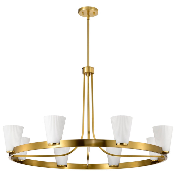 Myhouse Lighting Nuvo Lighting - 60-8729 - Eight Light Chandelier - Royale - Burnished Brass