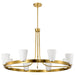 Myhouse Lighting Nuvo Lighting - 60-8729 - Eight Light Chandelier - Royale - Burnished Brass