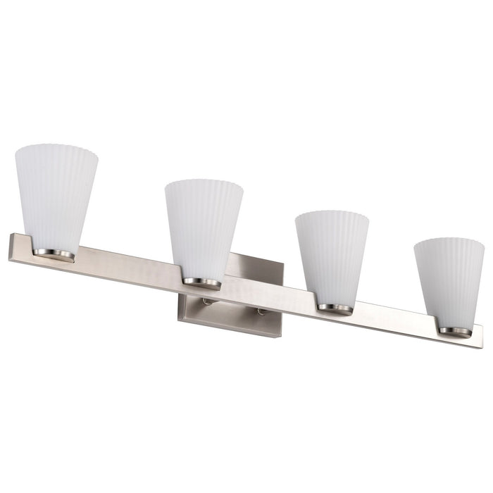 Myhouse Lighting Nuvo Lighting - 60-8734 - Four Light Vanity - Royale - Brushed Nickel