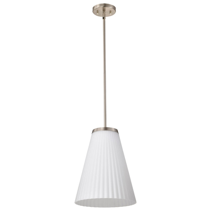 Myhouse Lighting Nuvo Lighting - 60-8738 - One Light Pendant - Royale - Brushed Nickel