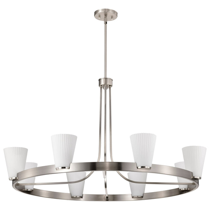 Myhouse Lighting Nuvo Lighting - 60-8739 - Eight Light Chandelier - Royale - Brushed Nickel