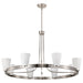 Myhouse Lighting Nuvo Lighting - 60-8739 - Eight Light Chandelier - Royale - Brushed Nickel