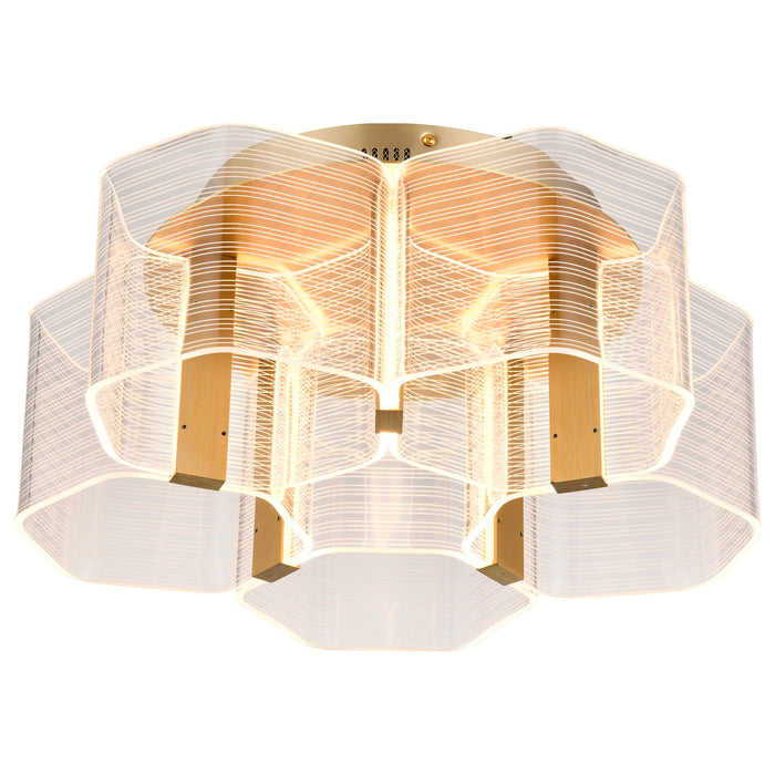 Myhouse Lighting Nuvo Lighting - 62-2401 - LED Flush Mount - Kenzo - Polished Anodized Bronze