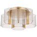 Myhouse Lighting Nuvo Lighting - 62-2401 - LED Flush Mount - Kenzo - Polished Anodized Bronze