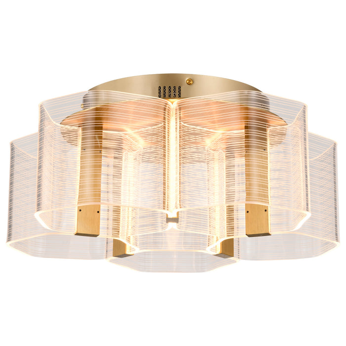 Myhouse Lighting Nuvo Lighting - 62-2401 - LED Flush Mount - Kenzo - Polished Anodized Bronze