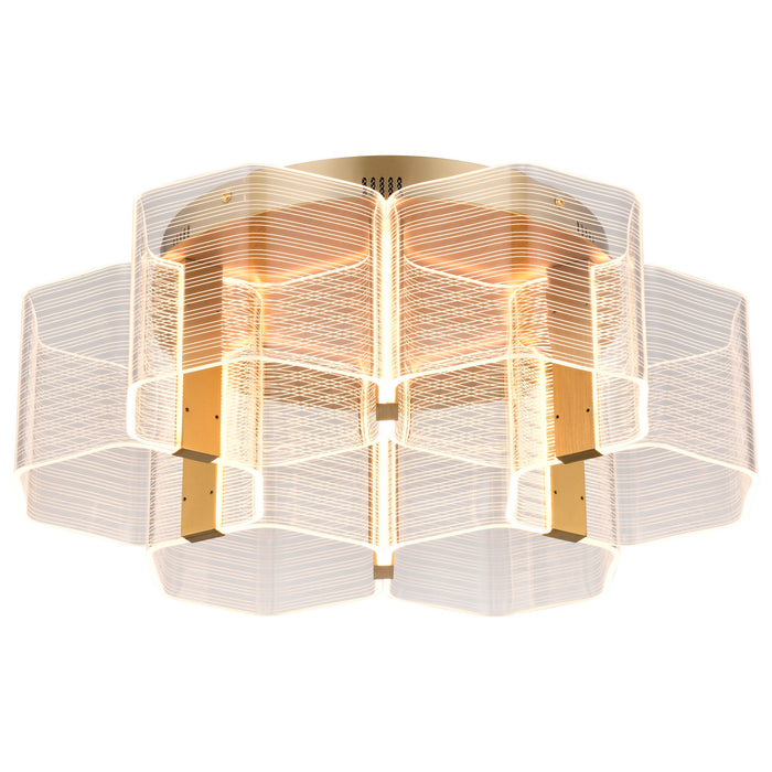 Myhouse Lighting Nuvo Lighting - 62-2402 - LED Flush Mount - Kenzo - Polished Anodized Bronze