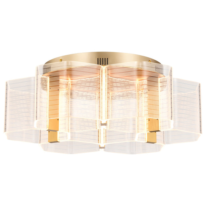 Myhouse Lighting Nuvo Lighting - 62-2402 - LED Flush Mount - Kenzo - Polished Anodized Bronze