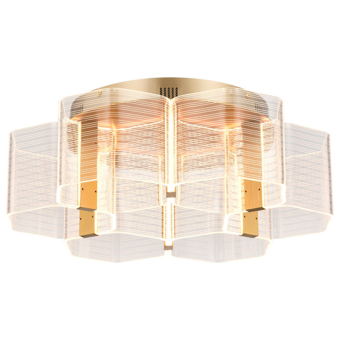 Myhouse Lighting Nuvo Lighting - 62-2402 - LED Flush Mount - Kenzo - Polished Anodized Bronze