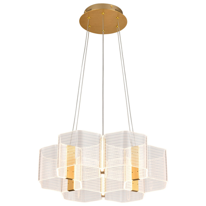 Myhouse Lighting Nuvo Lighting - 62-2403 - LED Chandelier - Kenzo - Polished Anodized Bronze