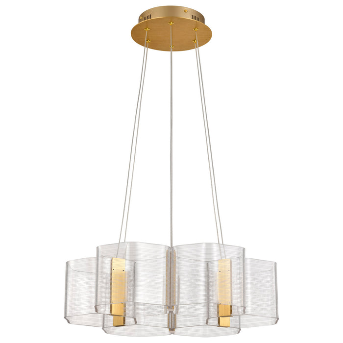 Myhouse Lighting Nuvo Lighting - 62-2403 - LED Chandelier - Kenzo - Polished Anodized Bronze