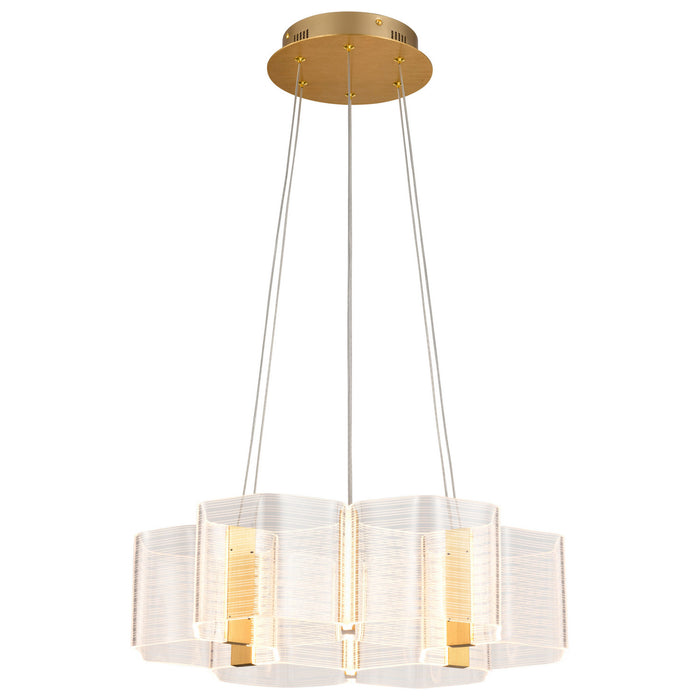 Myhouse Lighting Nuvo Lighting - 62-2403 - LED Chandelier - Kenzo - Polished Anodized Bronze