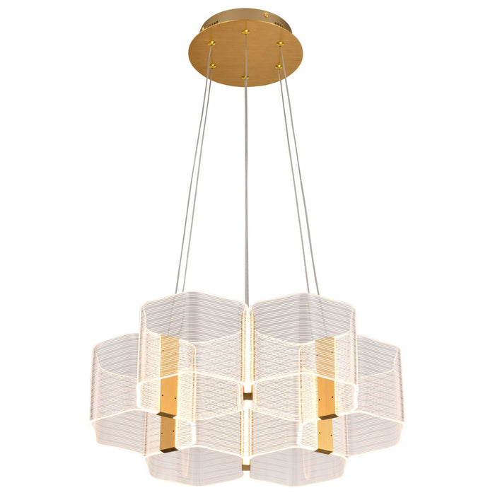 Myhouse Lighting Nuvo Lighting - 62-2403 - LED Chandelier - Kenzo - Polished Anodized Bronze