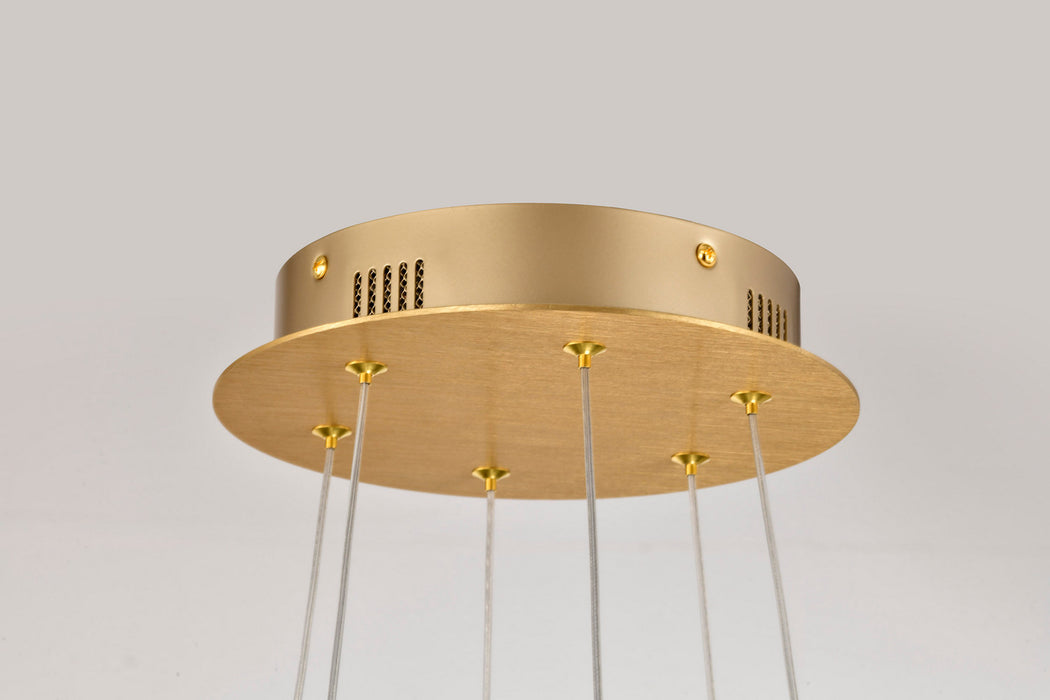 Myhouse Lighting Nuvo Lighting - 62-2403 - LED Chandelier - Kenzo - Polished Anodized Bronze