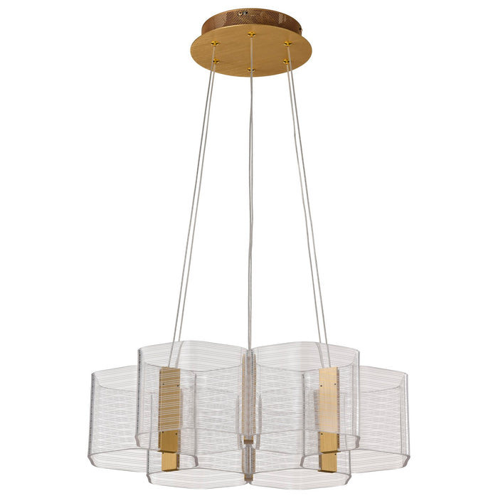 Myhouse Lighting Nuvo Lighting - 62-2403 - LED Chandelier - Kenzo - Polished Anodized Bronze