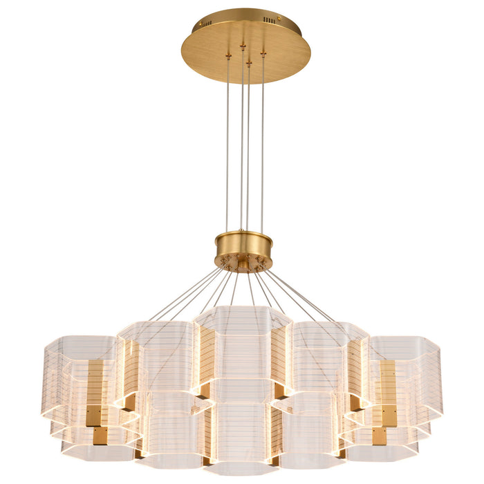 Myhouse Lighting Nuvo Lighting - 62-2404 - LED Chandelier - Kenzo - Polished Anodized Bronze