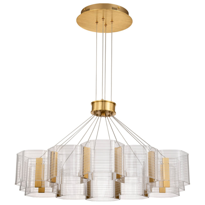 Myhouse Lighting Nuvo Lighting - 62-2404 - LED Chandelier - Kenzo - Polished Anodized Bronze
