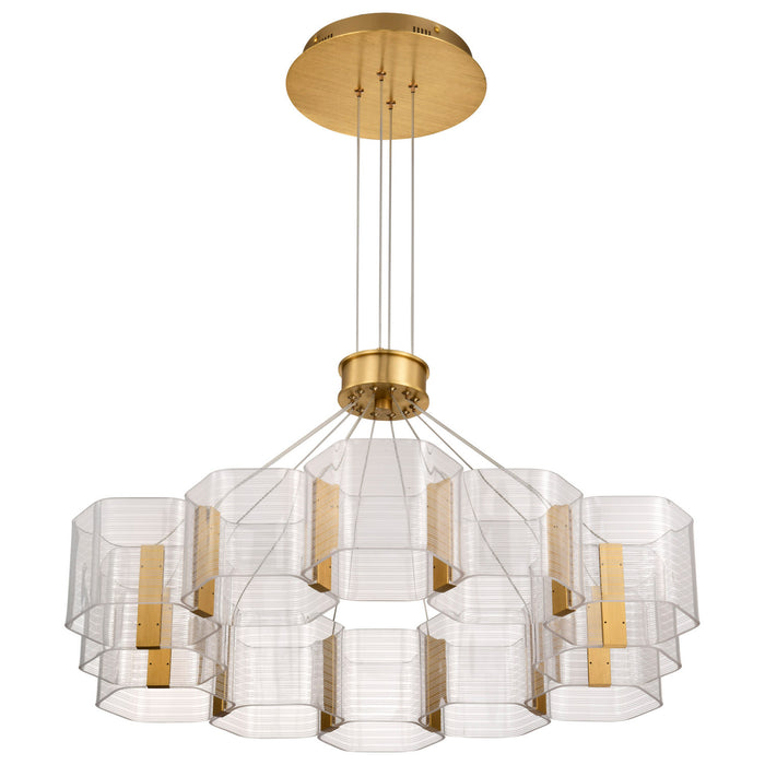 Myhouse Lighting Nuvo Lighting - 62-2404 - LED Chandelier - Kenzo - Polished Anodized Bronze
