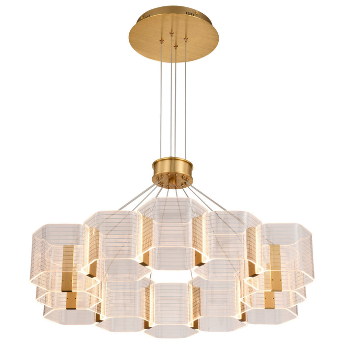 Myhouse Lighting Nuvo Lighting - 62-2404 - LED Chandelier - Kenzo - Polished Anodized Bronze