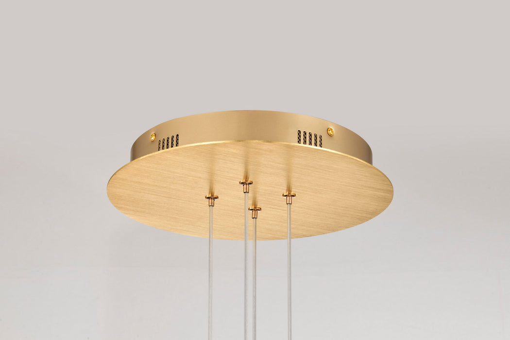 Myhouse Lighting Nuvo Lighting - 62-2404 - LED Chandelier - Kenzo - Polished Anodized Bronze