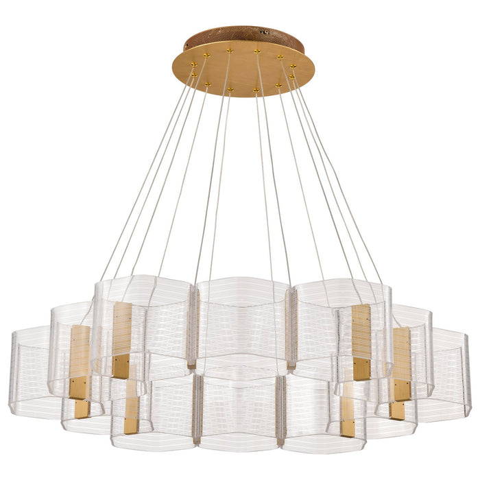Myhouse Lighting Nuvo Lighting - 62-2404 - LED Chandelier - Kenzo - Polished Anodized Bronze