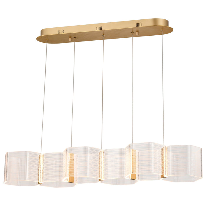 Myhouse Lighting Nuvo Lighting - 62-2405 - LED Island Pendant - Kenzo - Polished Anodized Bronze
