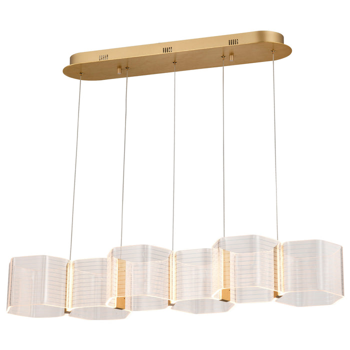 Myhouse Lighting Nuvo Lighting - 62-2405 - LED Island Pendant - Kenzo - Polished Anodized Bronze