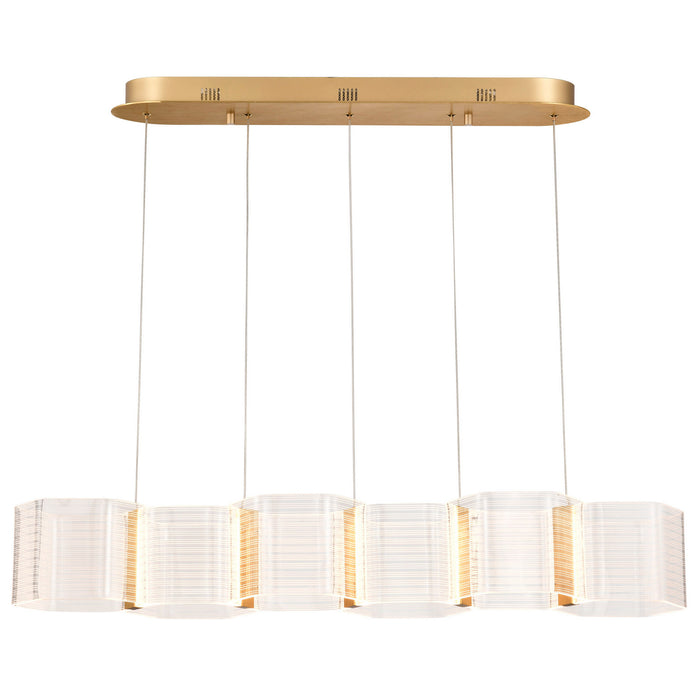 Myhouse Lighting Nuvo Lighting - 62-2405 - LED Island Pendant - Kenzo - Polished Anodized Bronze