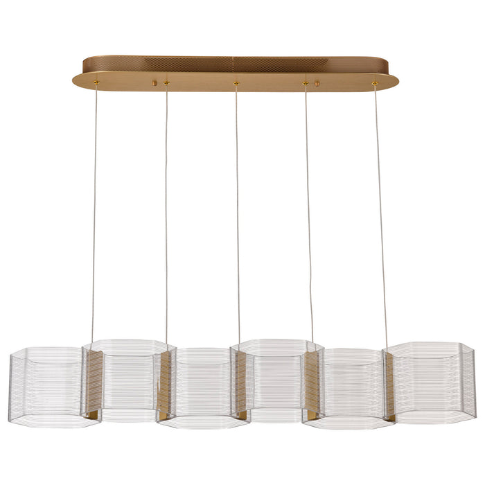 Myhouse Lighting Nuvo Lighting - 62-2405 - LED Island Pendant - Kenzo - Polished Anodized Bronze