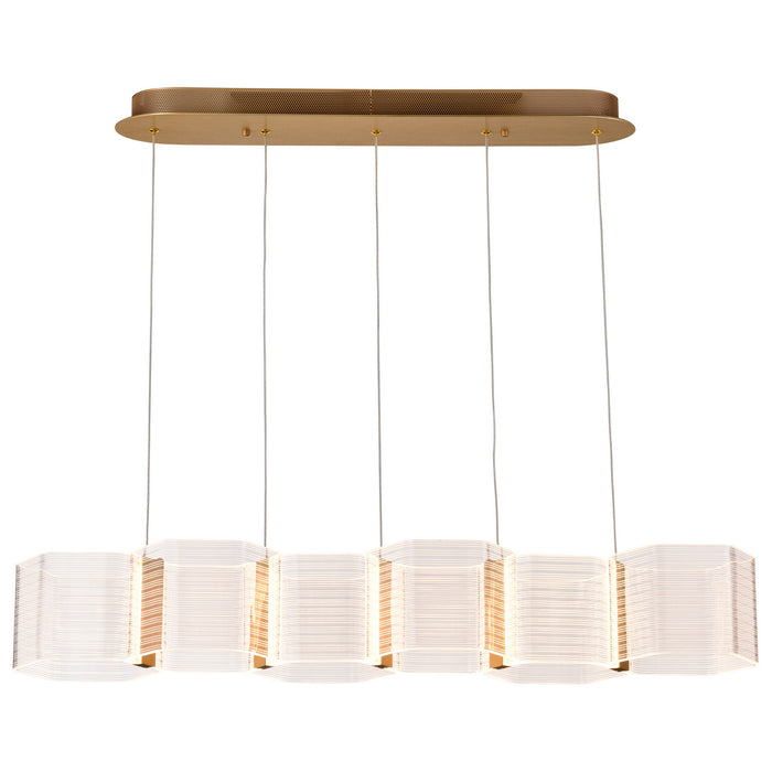 Myhouse Lighting Nuvo Lighting - 62-2405 - LED Island Pendant - Kenzo - Polished Anodized Bronze