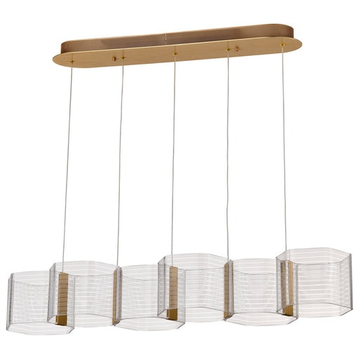 Myhouse Lighting Nuvo Lighting - 62-2405 - LED Island Pendant - Kenzo - Polished Anodized Bronze