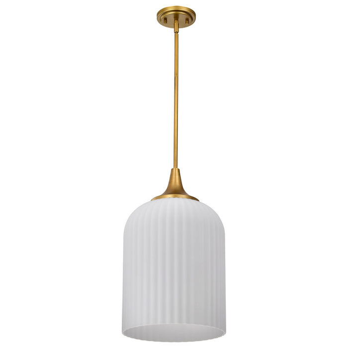 Myhouse Lighting Nuvo Lighting - 60-8666 - One Light Pendant - Solara - Natural Brass