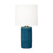 Myhouse Lighting Visual Comfort Studio - BT1101DOC1 - One Light Table Lamp - Shanghai - Deep Ocean Crackle