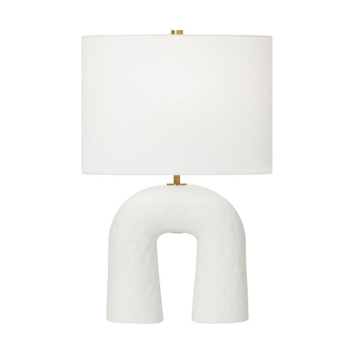 Myhouse Lighting Visual Comfort Studio - HT1081MWC1 - One Light Table Lamp - Aura - Matte White Ceramic