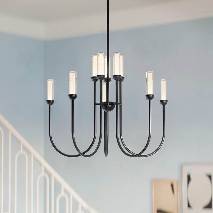 Myhouse Lighting Kichler - 52757BKLED - LED Chandelier - Moraine - Black